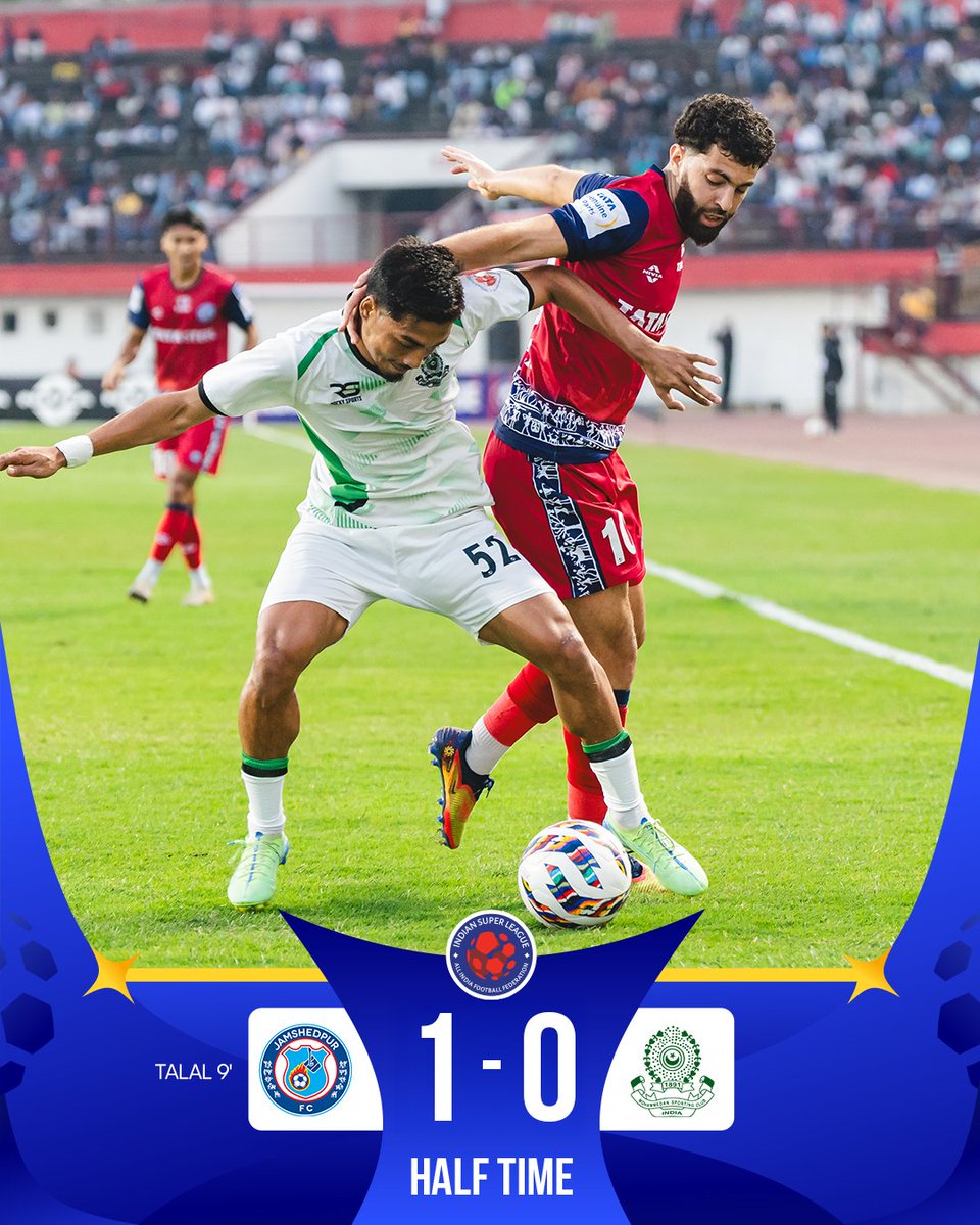 IndSuperLeague's tweet photo. @FanCode Madih Talal’s goal is the difference so far in #JFCMSC 

Catch all the action from #JFCMSC, live on @FanCode and #SonySportsTen2. 

#JamKeKhelo #JaanJaanMohammedan #ISL12 https://t.co/LMCgWnsq5k
