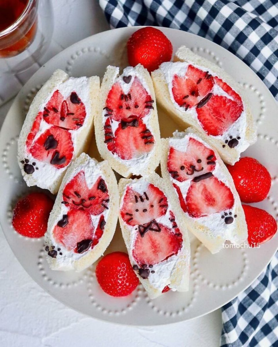 猫のサンドウィッチ🍓