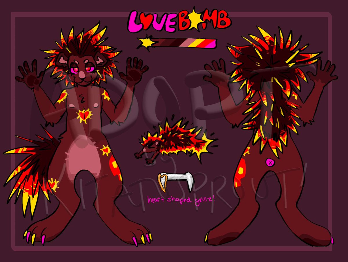 kitatosprout's tweet photo. Lovebomb porcupine adopt going for $30 on vgen!
Includes:
> ref sheet
> headshot

TAGS !!

#VGenComm #VGen #adopts #furryadopt #furry https://t.co/jandZhnn50