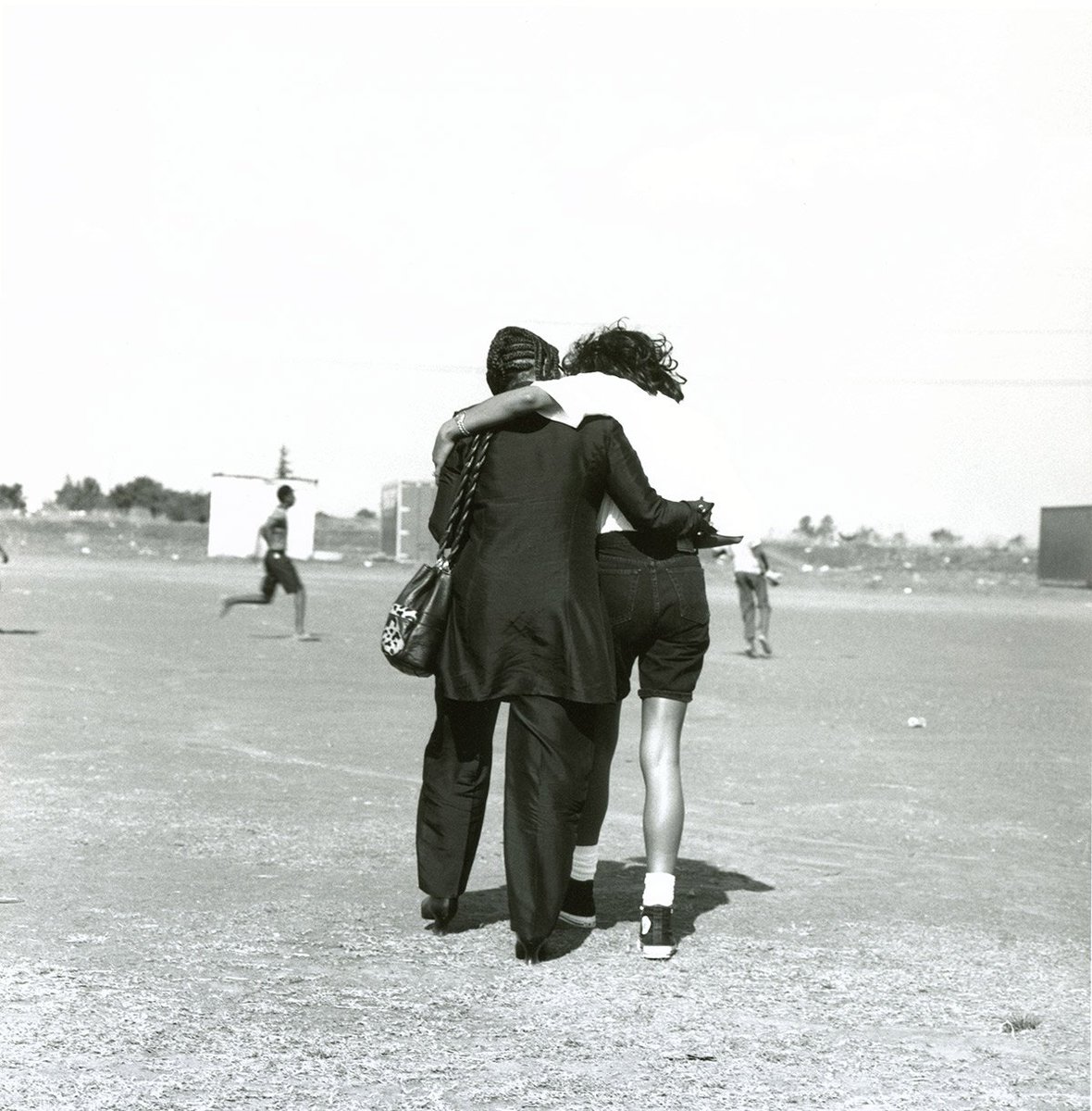 Zindzi Mandela with Whitney Houston, Soweto, November 1994. Photo Credit: Dana Lixenberg