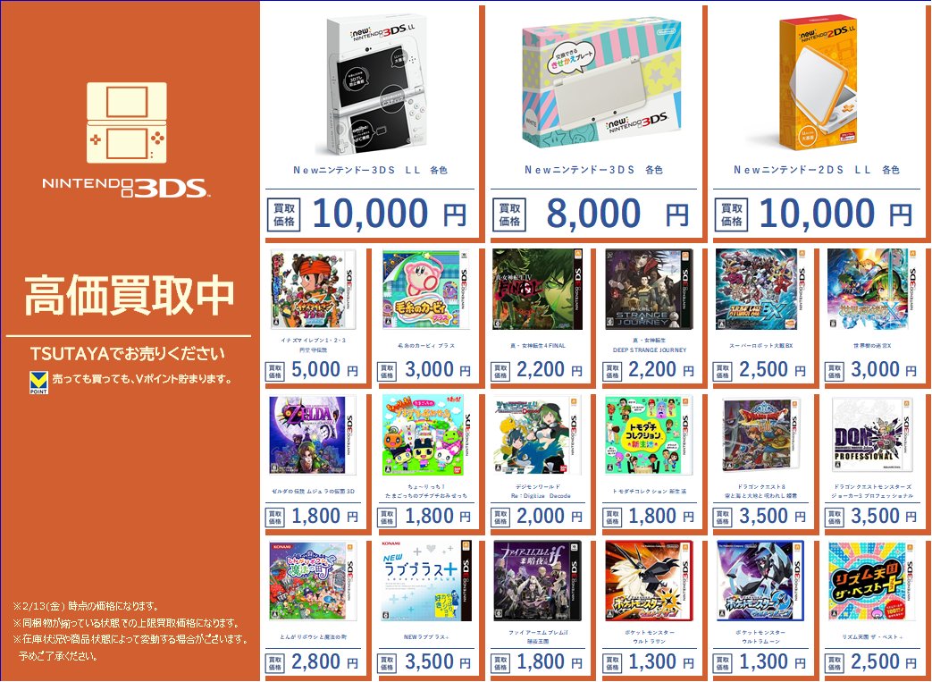 ゲーム買取情報】 レトロゲーム（3DS,DS,GBA） 本体、ゲームソフト