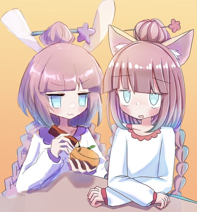 RT @5912_8323: いろは🐰🐱 #popn_art