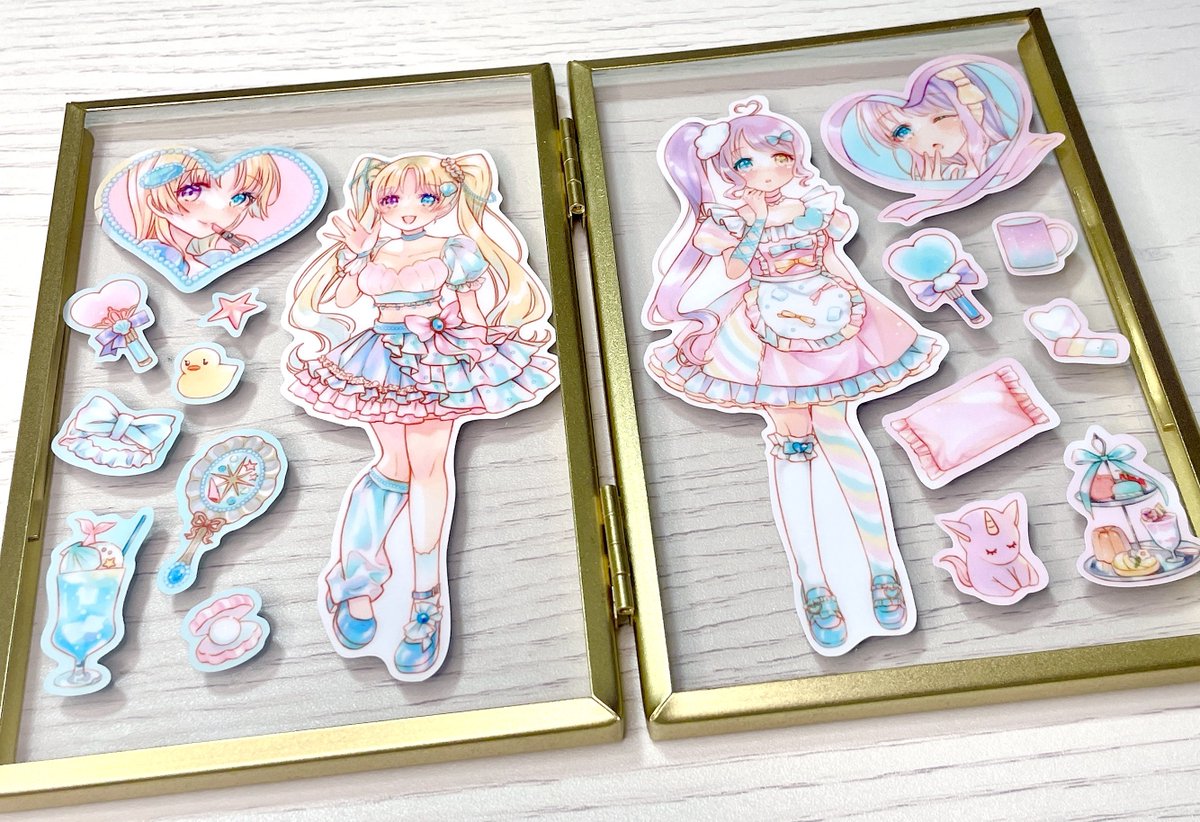 新作のステッカーシートは1枚ずつ剥がして使えます！ クリア素材に貼る