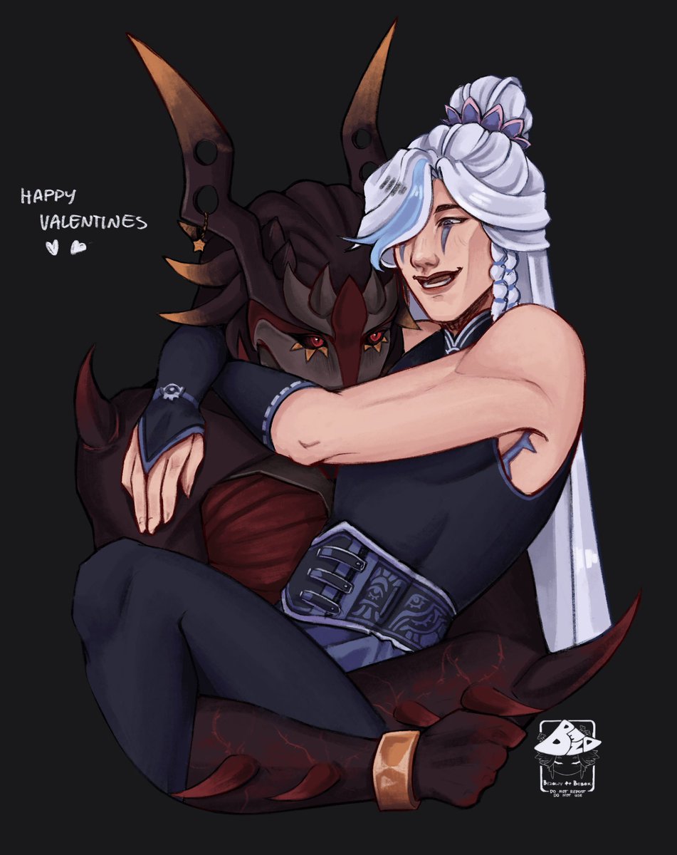 Happy valentines from my Khouki boi and <a href="/Einjaf/">Mira Marczynska</a> #darkin baby

#LeagueOfLegends #leagueoflegendsoc