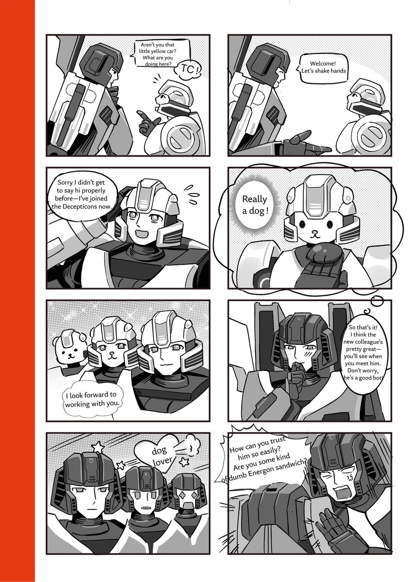 tiantiann7's tweet image. The comic’s updated! This update is mostly about B127 meeting everyone for the first time, and Thundercracker shows up! From now on, two pages will be updated every weekend. Thank you all so much for reading!
#TransformersOne