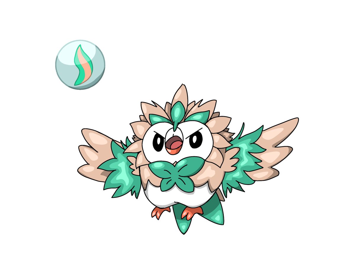 r0wm11's tweet image. もしもモクローがメガシンカしたら…
#モクロー #rowlet  #ポケモンイラスト #pokemonfanart #メガシンカ