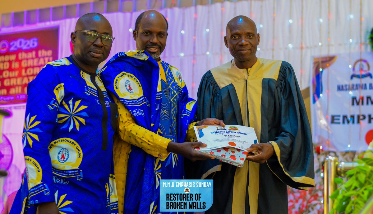 MMU EMPHASIS SUNDAY ||RESTORER OF BROKEN WALLS || NEHEMIAH1:1-8, ISAIAH 58:12, NEHEMIAH 2:1-20 || Rev'd Mobolaji Oyateru

#greaterthanallgods 
#baptistchurch 
#Baptistfamily 
#plateaubaptistconference 
#NigerianBaptistConvention