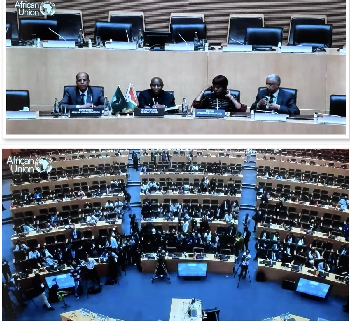 Ah ben ça alors… loin des paillettes du Sommet de l’UA, les fans de la voYoucratie découvrent que Macky Sall n’est pas exactement le sujet brûlant du continent. A la ConfPresse de clôture, zéro question sur le parvenu de Marrakech. Comme quoi, les logorrhées de <a href="/YoroDIA18/">Dr Yoro DIA</a> 🤣🤣🤣