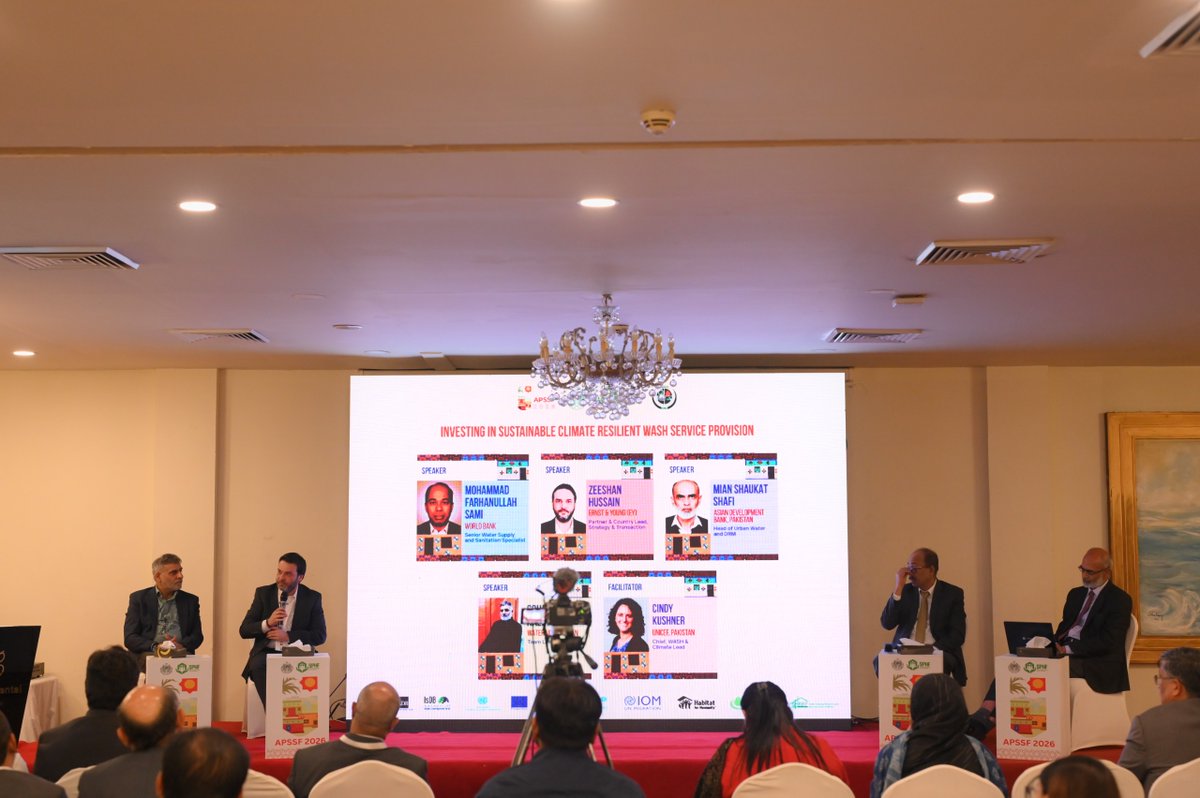 SphfOfficial's tweet photo. Under the theme “Sustainable Systems for a Climate-Ready Future,” #APSSF2026 featured 4 panels on climate-resilient WASH, adaptation &amp; mitigation, climate-smart cities, and post-disaster housing, highlighting coordinated, locally rooted solutions for lasting resilience.

#SPHF https://t.co/bLQXiK6N3a
