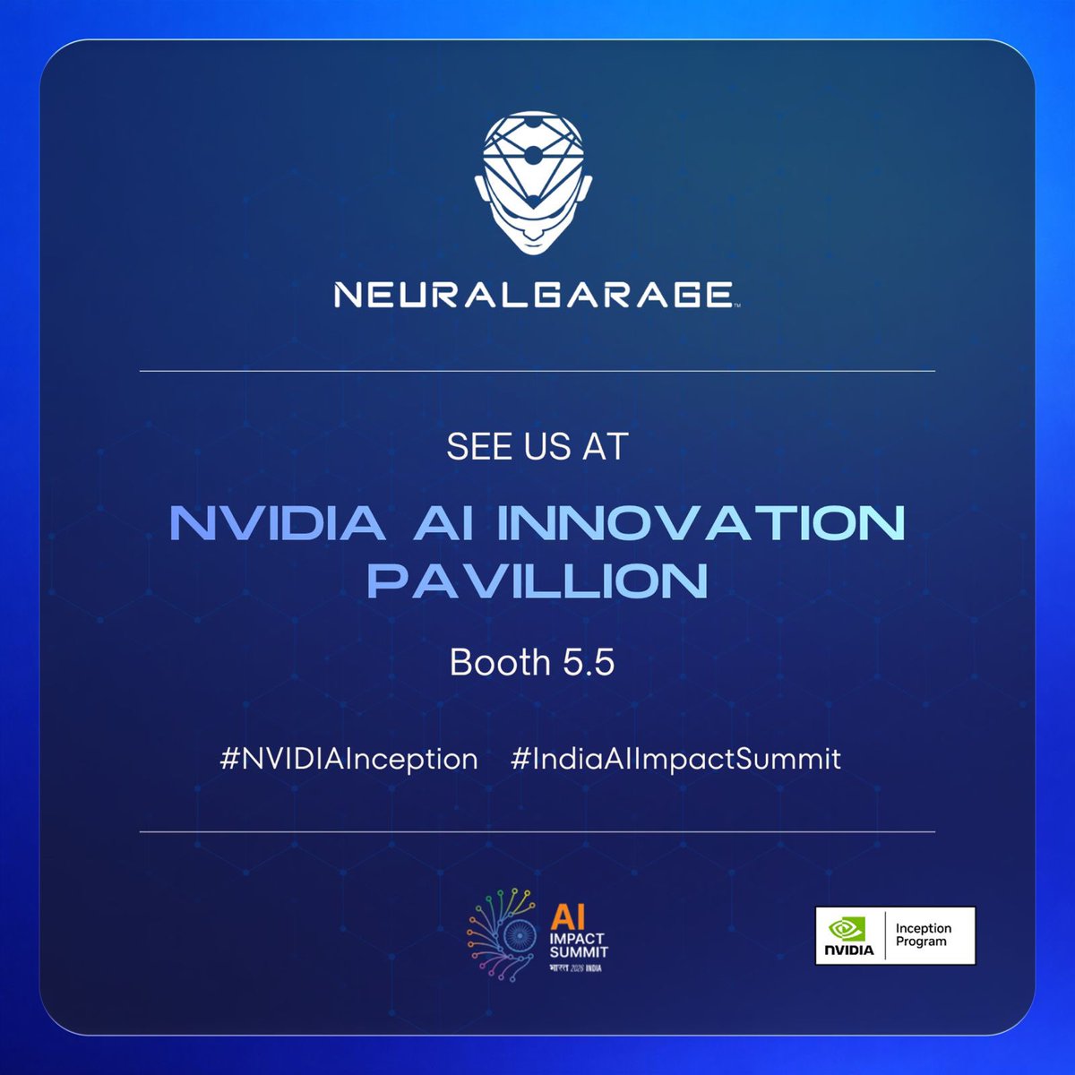 mandar2404's tweet photo. Unsurprisingly, I am at the AI Summit this entire week with my co founder @IamFranticGuy and colleagues. We are a part of the @nvidia @NVIDIAAI pavilion. 

Come visit us - we are super excited to share a glimpse of what our model @VisualDub_ai has been able to execute for the entertainment & content industry. Booth details 👇🏽 we would love to show you our work. 

Divided by companies, United by Mission - Let's build AI in Bharat for the world 🙏🌏🚀

#NeuralGarage @GoI_MeitY @PMOIndia @nasscom