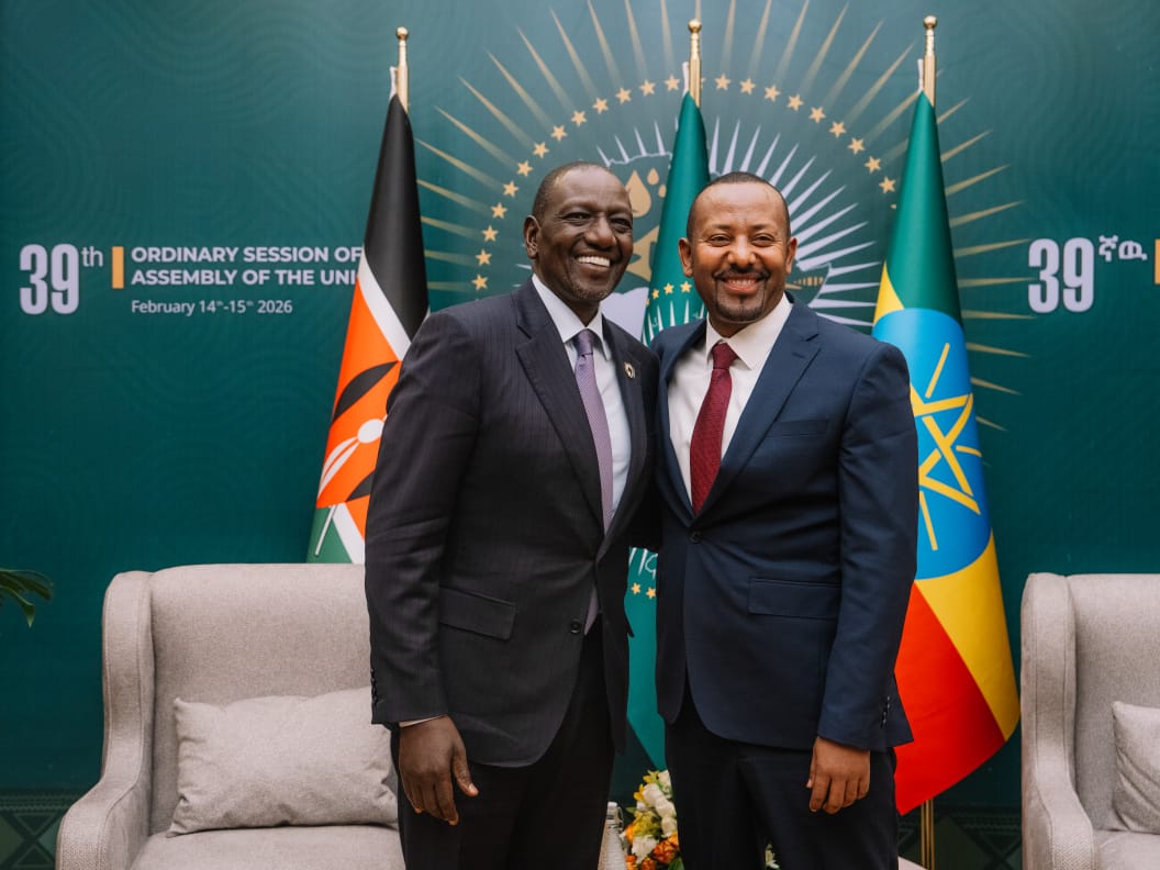 ShelemaKebebe's tweet photo. Held productive talks with President @WilliamsRuto of Kenya today on continental priorities and shared interests. https://t.co/NKl9Ltsgcl