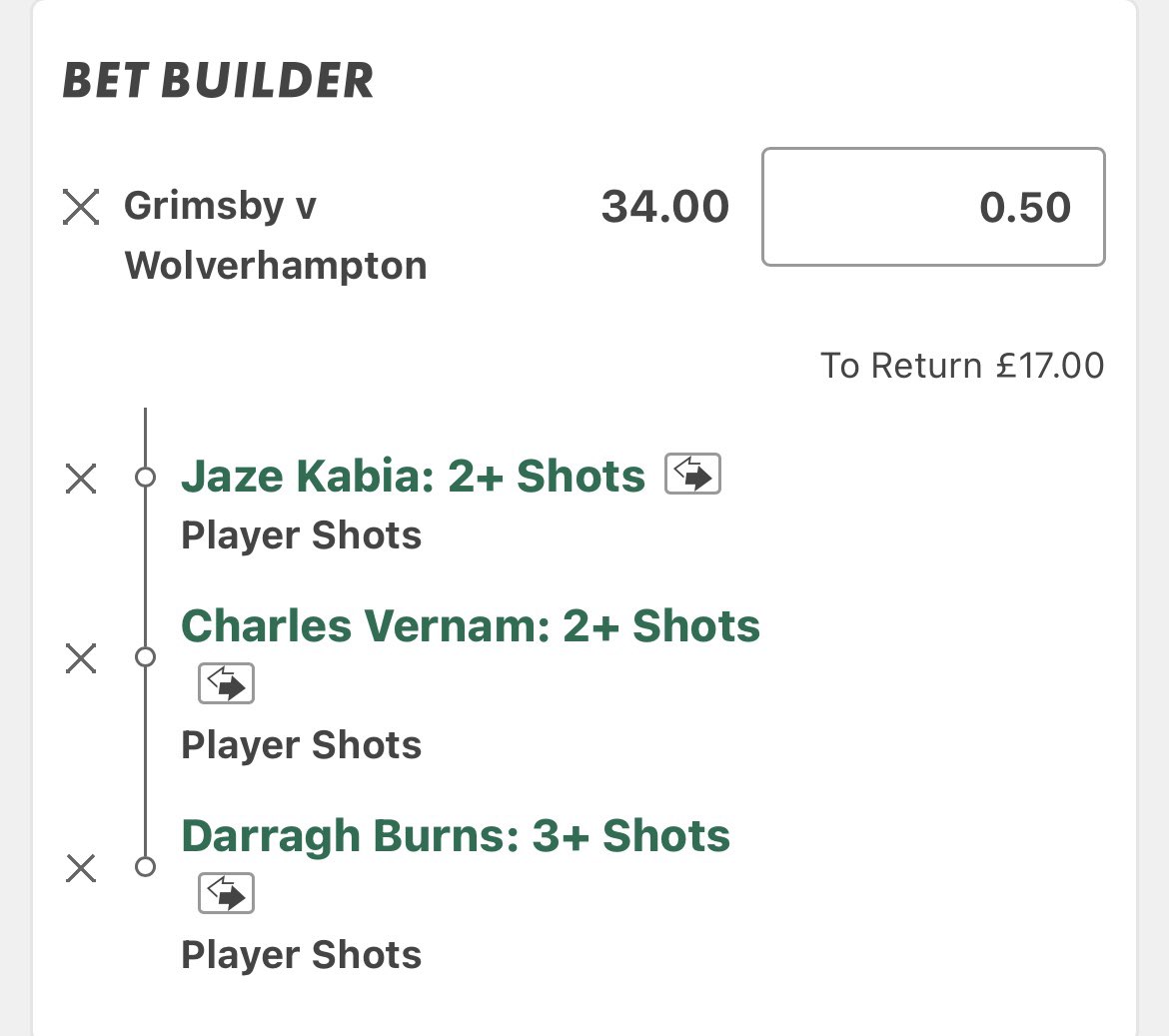 BetsBuster's tweet photo. 🔥 Grimsby Shots  

📝 Write-Up:  
Backing the underdog here and I’m sure everyone’s aware of Wolves venerability and what Grimsby have already done to Man United this season 

Burns is the player to target here on the wing and has some great underlying numbers (2.21p90)

Kabias numbers heavily increase when he plays up front 

Verman was the main man for Grimsby when they played Man United so I am sure he can rise to the occasion

Burns (3,0,1,1,3,1)
Kabia Striker (2,2,3,2)
Verman (0,2,1,2,3,2)

First 2 lines would of won against man united, so let’s hope for the same here

@StatsHubCom with the data✅

💷 Unit Stake: 2 units💰

🔰 Busting the bookies one bet at a time.