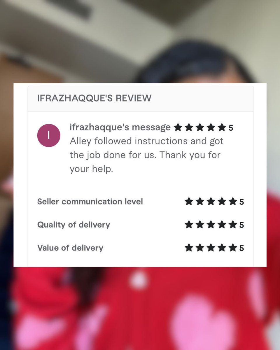 ayeeeitsalley's tweet image. Feeling the LOVE this weekend 🥹💘

Nothing better than waking up to a fresh 5-star review from a happy client. ⭐️⭐️⭐️⭐️⭐️

Ready to create something amazing next? My inbox is open 💌

#ugccreator #ugccommunity #fiverr #contentcreator #ugc #ugcreview