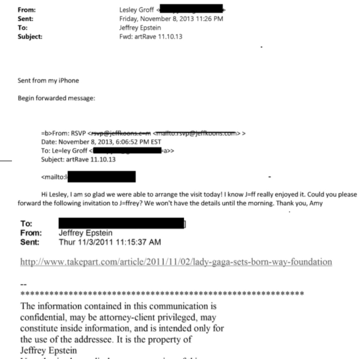 POPATEEMYHEART2's tweet photo. Following the update of Jeffrey Epstein’s files, Lady Gaga seems to have IGNORED Epstein multiple times.
One of his contacts trying to get him invited to Gaga’s artrave concert, and him seemly trying to donate to Gaga’s BTW Foundation are just failed attempts of him being in contact with the artist.