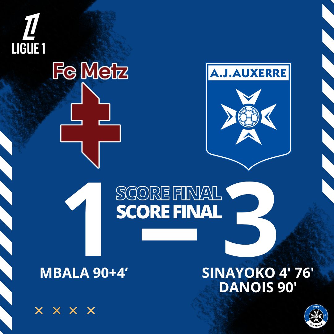 TeamAJA89's tweet photo. #FINDUMATCH
Des buts, de la réussite et les trois points, ça faisait longtemps qu'on n'avait pas vu tout ça, et qu'est-ce-que ça fait du bien ! ❤️🔵⚪️
Les auxerrois remportent donc ce match capital dans la course au maintien et enterrent leurs poursuivants
#TeamAJA #FCMAJA https://t.co/IruZ8hr4qf
