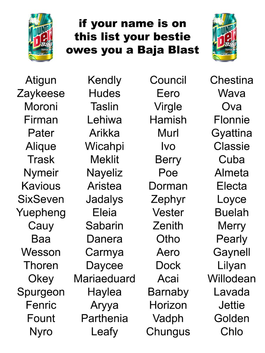 save this for when you need to name your kid