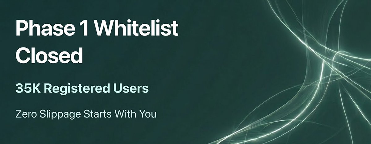 StabilizerFi's tweet image. The Phase 1 Whitelist is closed!

35K registrations in 48 hours. 

Thank you for believing in zero-slippage infrastructure.

Stay tuned for Testnet updates and upcoming opportunities.

This is only the beginning. ⚡️