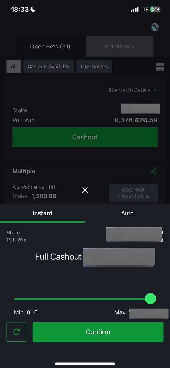 Thank you <a href="/GoalGutter/">Jeff the Chef 👨🏾‍🍳</a> I am taking full cashout now on the 6 , will never forget what Roma did to your 6 last year and they are in this same 6 today after 3 in already. Can’t risk it again.