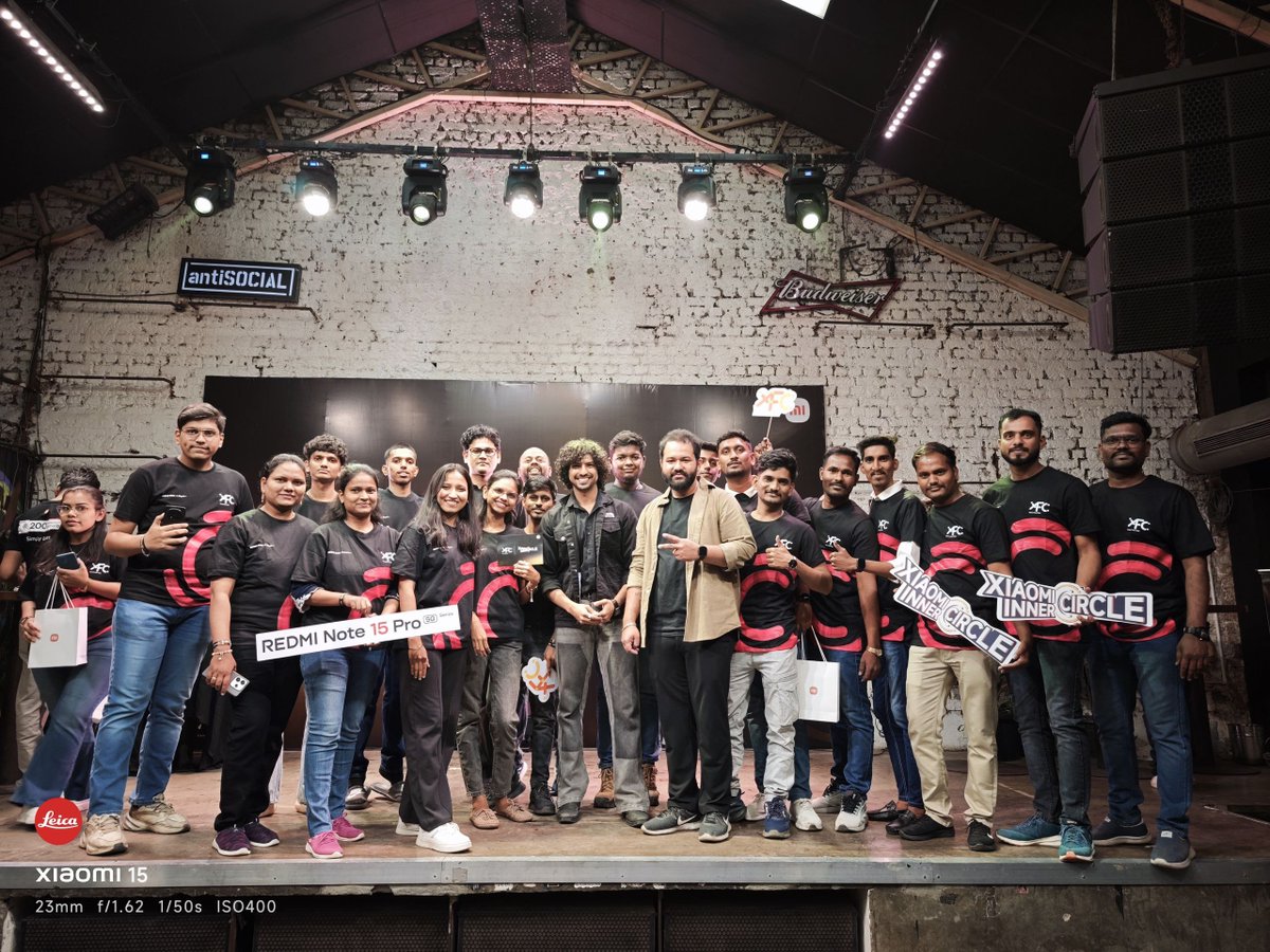 AnantBuddh26117's tweet photo. Today I attended the xiaomi inner circle meetup with my Xfc pune group. It was a nice moment bcoz the team conducted various games and puzzles after the launch of Redmi Note15 pro plus. I could feel the energy and enthusiasm within the xiaomi fan members.
#simplybetter https://t.co/yZXFCf3G3C