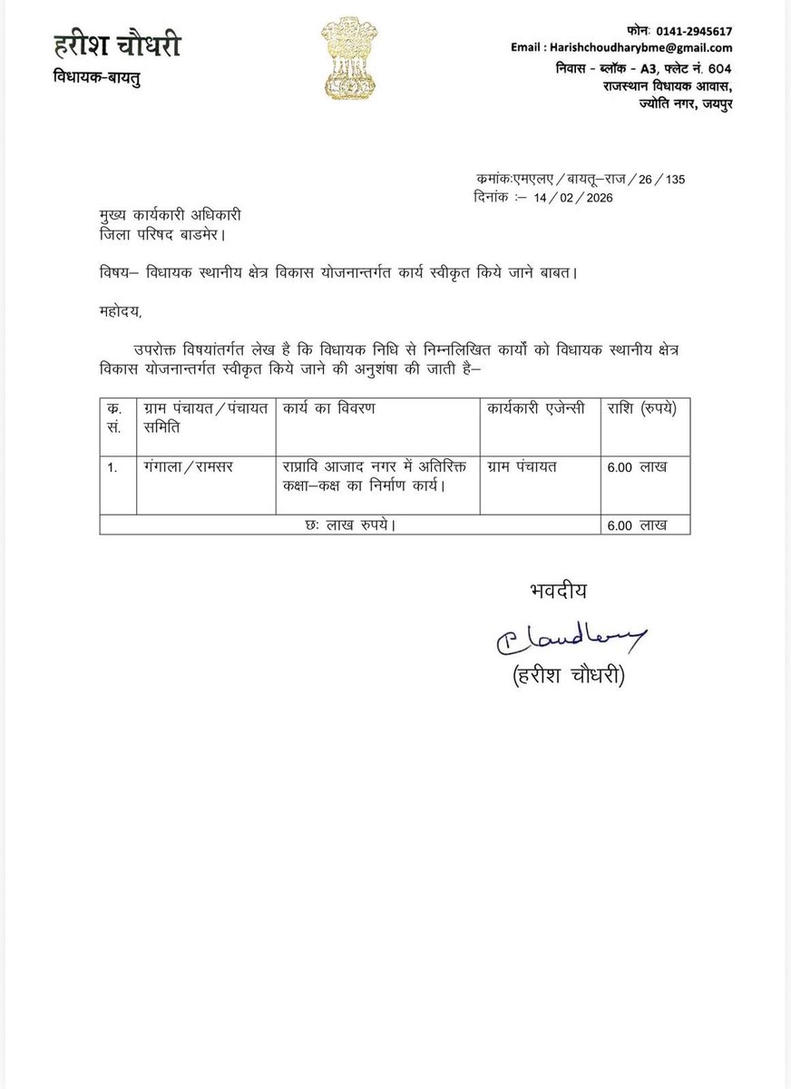 बड़े बुजुर्गों ने कहा है जब पड़ोसी समझदार और दूरगामी सोच के हो तो हमेशा फायदा होता ही है।
शिव के पड़ौस की बायतू विधानसभा के विधायक ने शिव के विद्यालय में भवन के लिए पैसा दिया है क्योंकि यह विद्यालय झोपड़ी में चल रहा है!
शिव के पैरोकार मध्यप्रदेश में बाबाओं के चरणों में है और