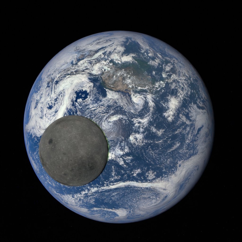 From Million Miles Away! NASA captures Moon crossing face of Earth. ( Yes, This is a Real Image)
Credit: NASA/NOAA