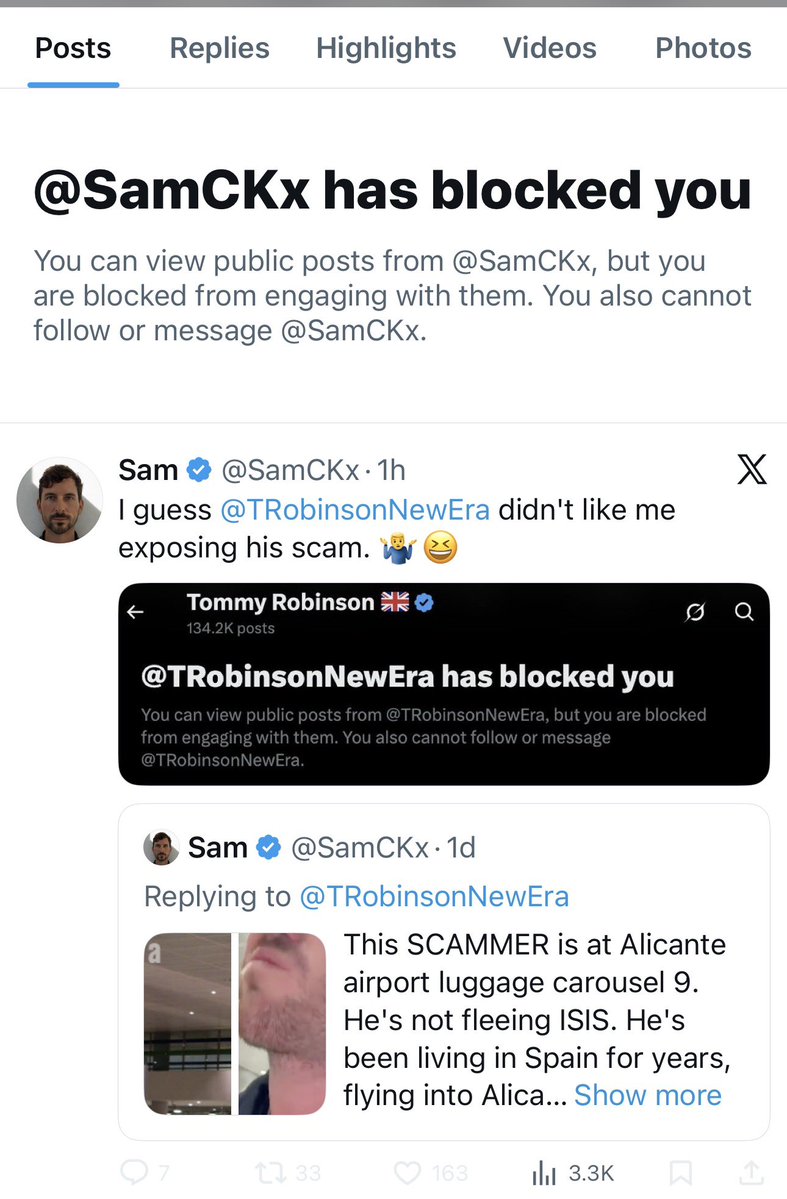 I guess <a href="/SamCKx/">Sam</a> didn’t like me exposing his scam. 🤷🏻‍♂️ 😆