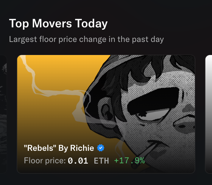 Time to get your <a href="/Rebelsbyrichie/">Rebels</a> before its too late.
✊🏻💛✨🚀