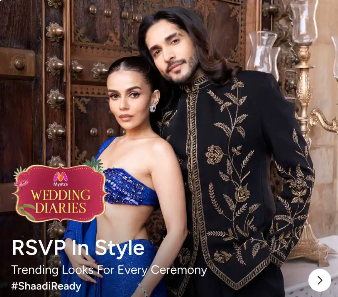 Aashuuu658983's tweet image. Shaadi season means outfit pressure 
Myntra Wedding Diaries is literally RSVP made easy every ceremony, every vibe covered.
If you’re not #ShaadiReady yet… you’re already late.
#RISERCONCERTD3 #INDvsPAK #RISERCONCERTD2 #Fourthnattawat #IranMassacre #PerthTanapon #IshanKishan