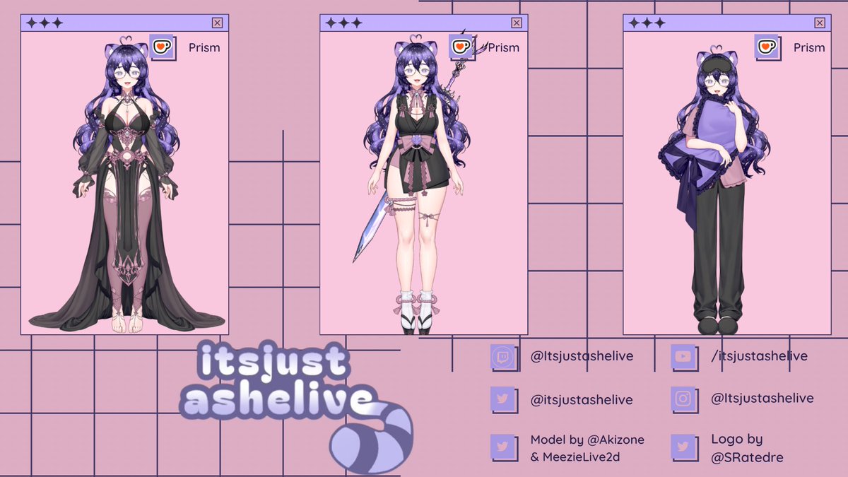 itsjustashelive's tweet photo. The outfit update is finally here ✨
New looks just dropped, from elven fantasy vibes to sleek tech-core, we got it all!! 
Different vibes, same energy.
Which fit do you wanna see live first? 👀
#VTuber #VtuberUpdate #NewOutfit #debut https://t.co/HG6ks4Jrpm
