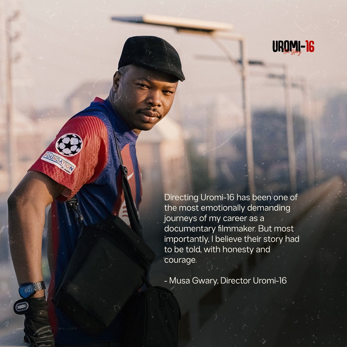 MusaGwary's tweet photo. As the storyteller and the director behind Uromi-16, I chose to confront a truth many tried to overlook. Every moment in this documentary carries the weight of real pain, unanswered questions, and a tragedy that demanded to be told with honesty and courage.

Uromi-16 is more than just a film, it is a statement and a call for justice. The trailer marks the beginning of a needed national conversation, one that challenges silence and pushes us to reflect, engage, and demand accountability. 
#Uromi16