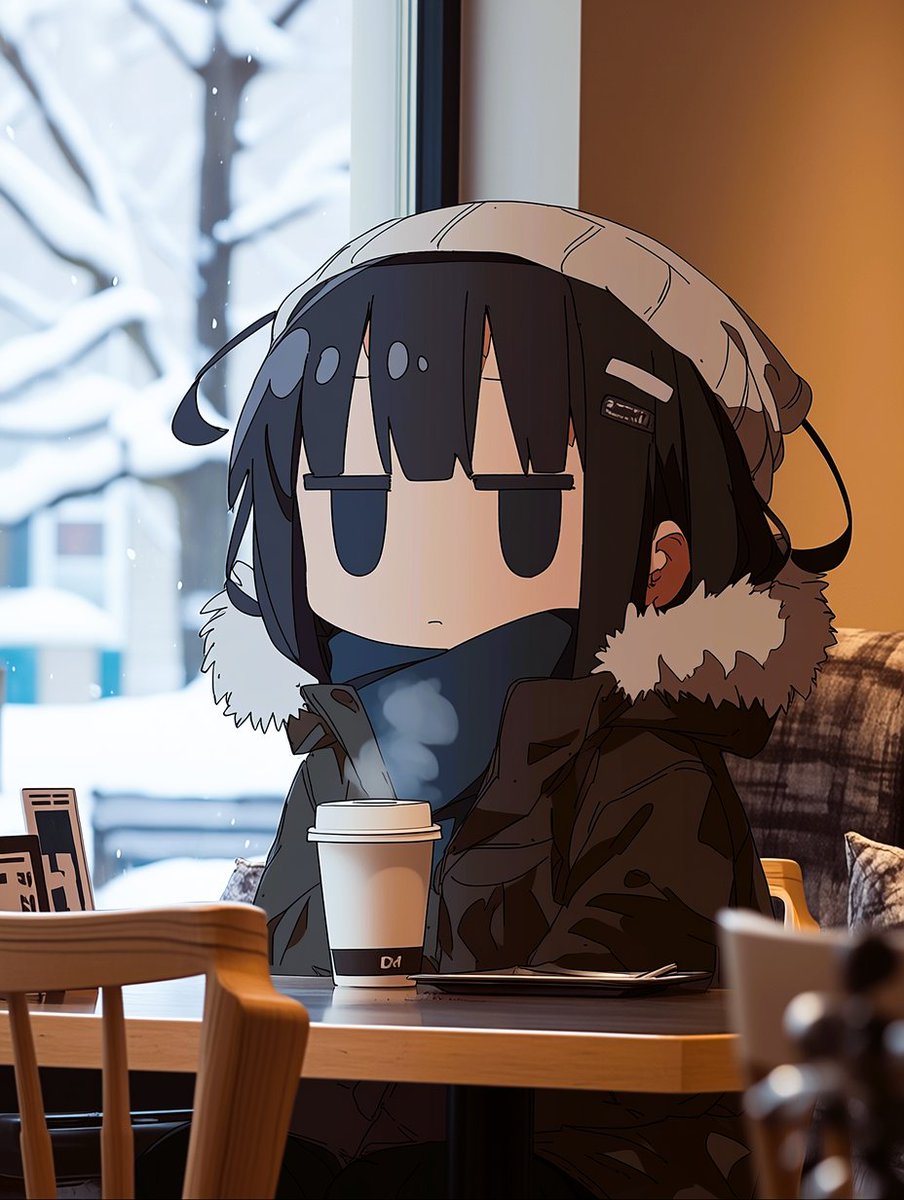 『ジト目のコーヒー娘』