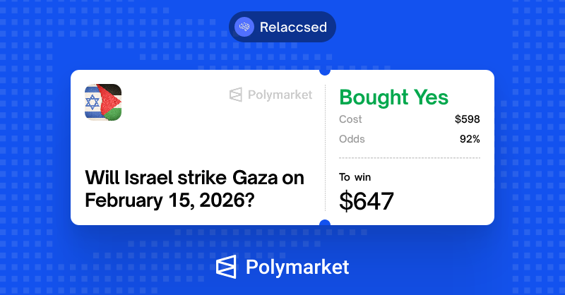 Relaccsed's tweet image. I made money betting on whether the IDF strikes Gaza today.

What helped? My IDF alerts in my own Discord server.

Want access for FREE? Join us now!
ai-polymarket.com/discord