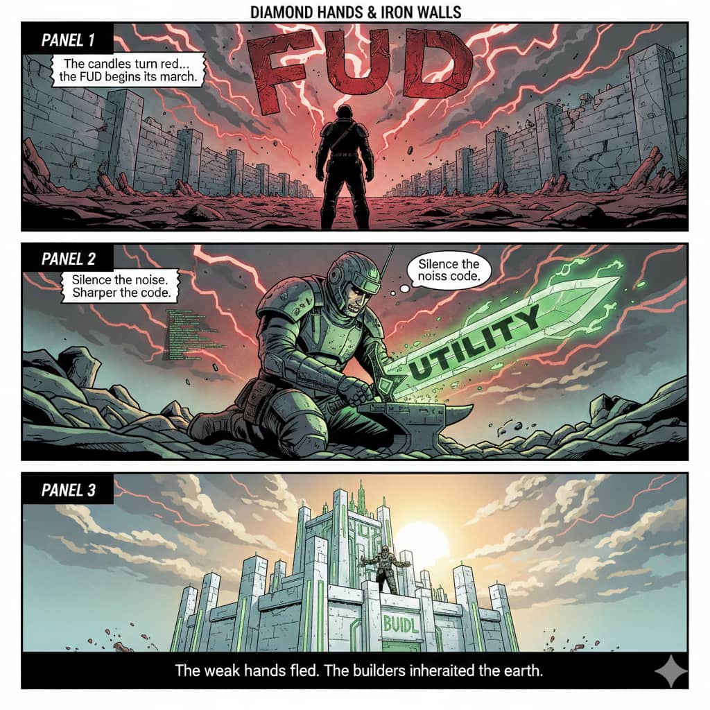 <a href="/binance/">Binance</a> When the FUD hits the gates, you have two choices: watch the candles or sharpen the code. While the noise grows loud, we BUIDL. The weak hands flee the siege,the builders inherit the earth
#BinanceAIShortDramaContest