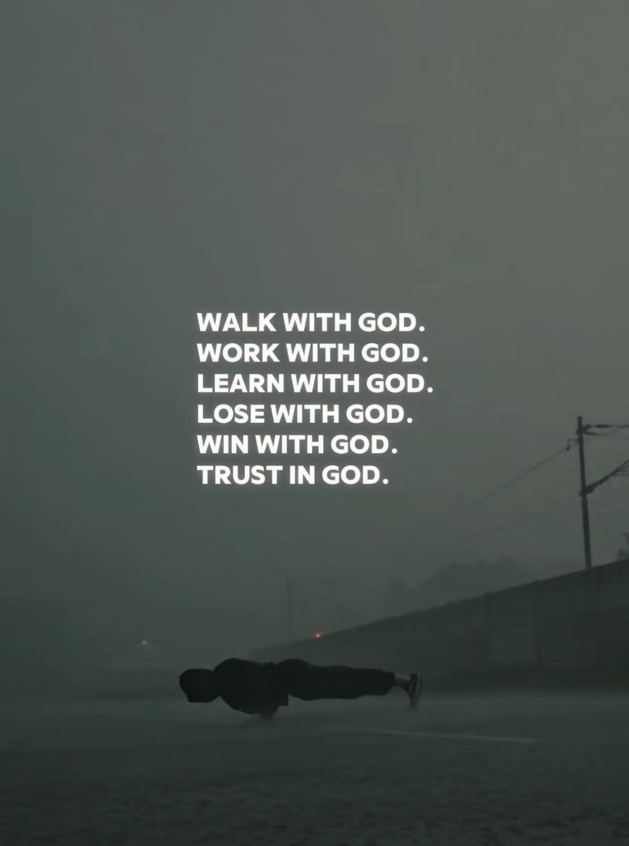 Trust in God, bro.