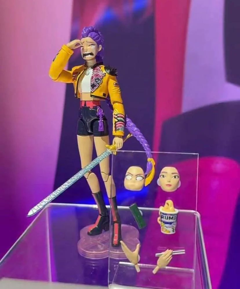 someone at Mattel posed her as crying face Rumi lol