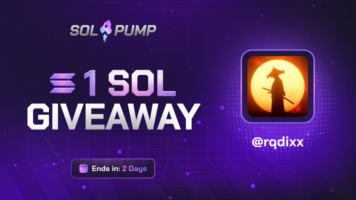 1 solana giveaway😇

join here:solpump.io/a/RADIX

and here:discord.gg/STYVmN7E

picking winners in 7 days 🍀