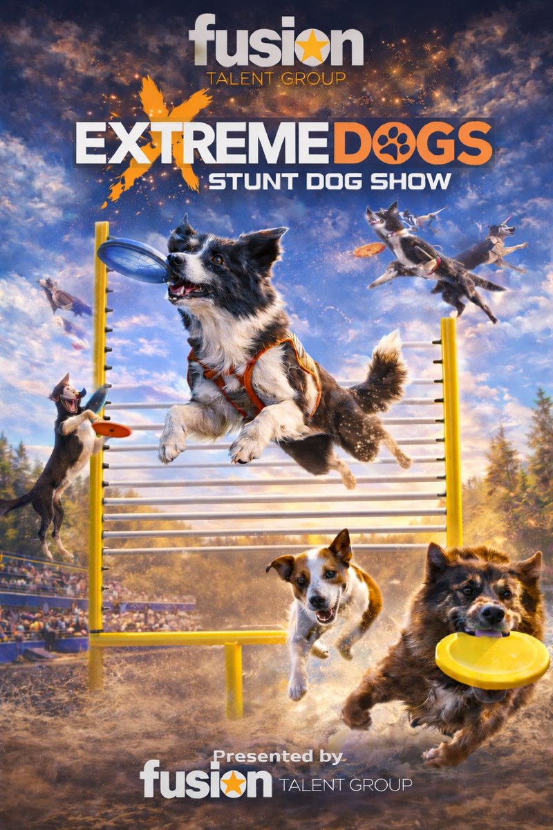 Extreme Dogs Stunt Dog Show tweet media