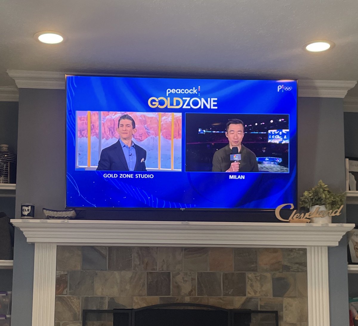 megscrawf's tweet photo. I’m used to hearing @AndrewSiciliano on Sundays (🗣️GO BROWNS!) so watching you on #GoldZone just feels right today 👏🏻🥇 https://t.co/V0ghnoZCdF