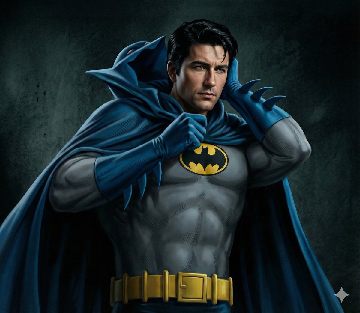No one would be mad if Batman looked like this, Sklenar would look great as Batman. And no his face wasn’t altered for any of these.