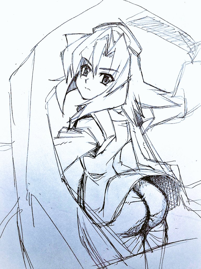 試し描きレラさん
何時も迷走している髪の描き方に新しい天啓を受けたので、モミアゲに切れ味を出してそれに合わせて髪の流れを以前より直線的なものにしてみました
まだまだ練習が必要ですが、以前よりしっくり来そうな手応えは感じました!