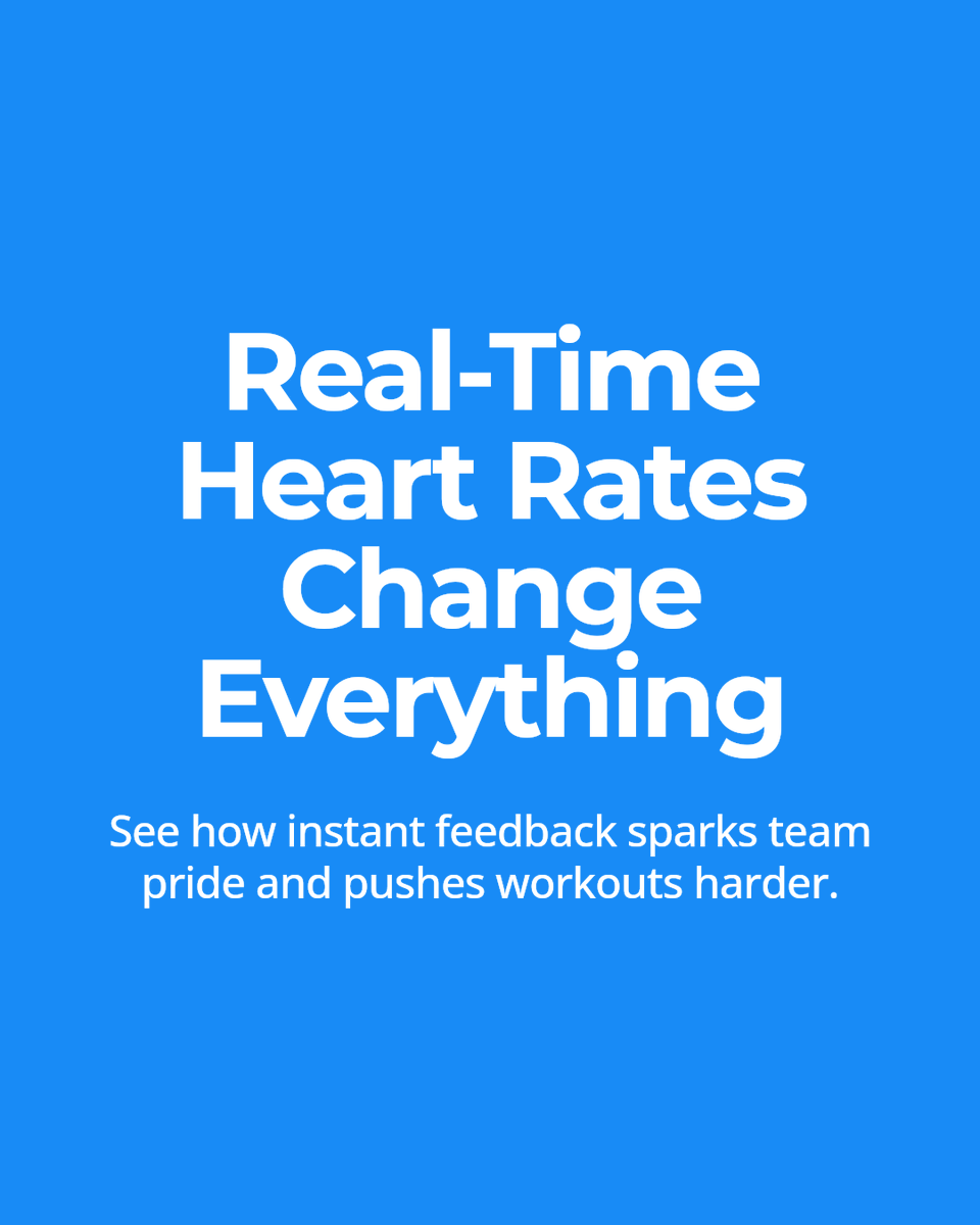 Real-time heart rate updates and shout-outs turn fitness into a team win. They boost pride, spark camaraderie, and keep everyone pushing harder together. How would real-time feedback change your workout or class vibe? Reply below!