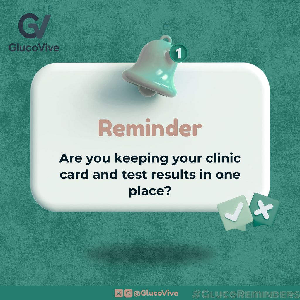 GlucoVive's tweet image. Organize your clinic cards and test results in one place, it simplifies your health journey. #Diabetes #StayOrganized
