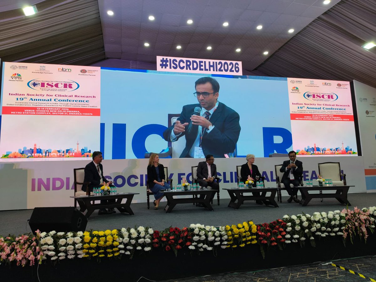 farazfarishta's tweet photo. Delighted to be part of the panel discussion on “Harnessing Technology to Drive Efficiency in the Clinical Study Life Cycle – Design, Planning, and Patient-Centric Approaches” at the Indian Society for Clinical Research ISCR National Conference in New Delhi. https://t.co/F0RvtstLKd