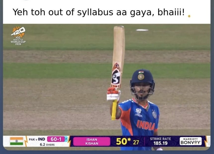 amitji1983's tweet photo. Taiyari Abhishek Sharma ki kar ke aaye the

Question paper Ishan Kishan ka Aa gaya.. 😂 😂

#T20WorldCup2026 #IndvsPak #t20wc2026 #INDvsPAK https://t.co/RWGYYDc6z7
