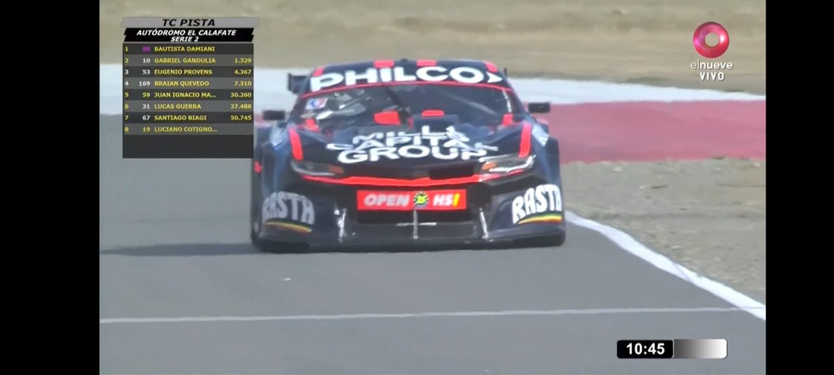 TAutomovilismo's tweet photo. Victoooooria de Bautista Damiani en la 2da Serie del TC Pista y largara desde la pole la final.
#TCen https://t.co/q5rJI2ZhUk