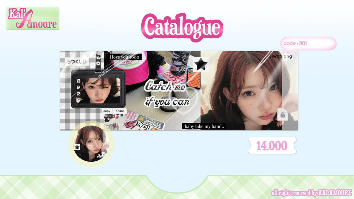 KALAMOURE's tweet photo. help repost please, thankiess💗

halo!🖐🏻 kala punya layout readystock h2h yg bisa langsung dijemput melalui DM or tele iaa🍭
ada ian, jiwoo, yuha, ye_on(⁠◍⁠•⁠ᴗ⁠•⁠◍⁠)💗

all free retext yaah🫰🏻
#zonaba #zonauang https://t.co/7oinmhTjWv