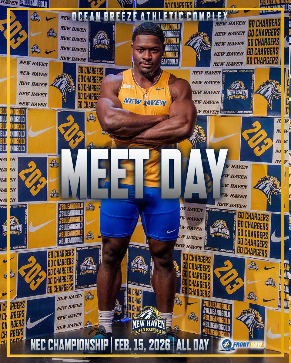 𝐈𝐓’𝐒 𝐌𝐄𝐄𝐓 𝐃𝐀𝐘!

We are headed to NY for Day 1️⃣ of the NEC Championship!

🆚 NEC Championship
🏟️ Ocean Breeze Athletic Complex
📍 Staten Island, NY
🕛 All Day
🎥 necfrontrow.com/game/14554

#BlueAndGold