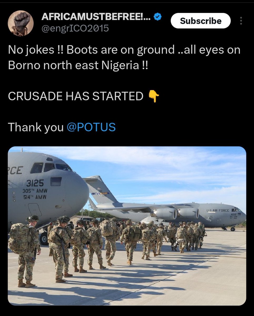 Btw "AFRICA MUST BE FREE" is the name of the page. 🤦🏾‍♂️