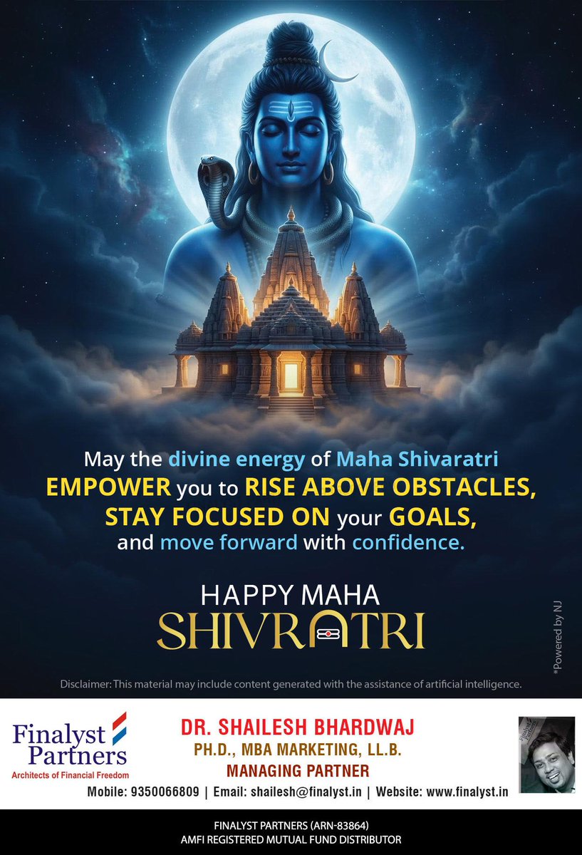 DrBShailesh's tweet photo. भोलेनाथ कृपा करें।🌿 महाशिवरात्रि की हार्दिक शुभकामनाएं 🔱
#महाशिवरात्रि #Mahashivratri2026 https://t.co/UvAZRkzi6z