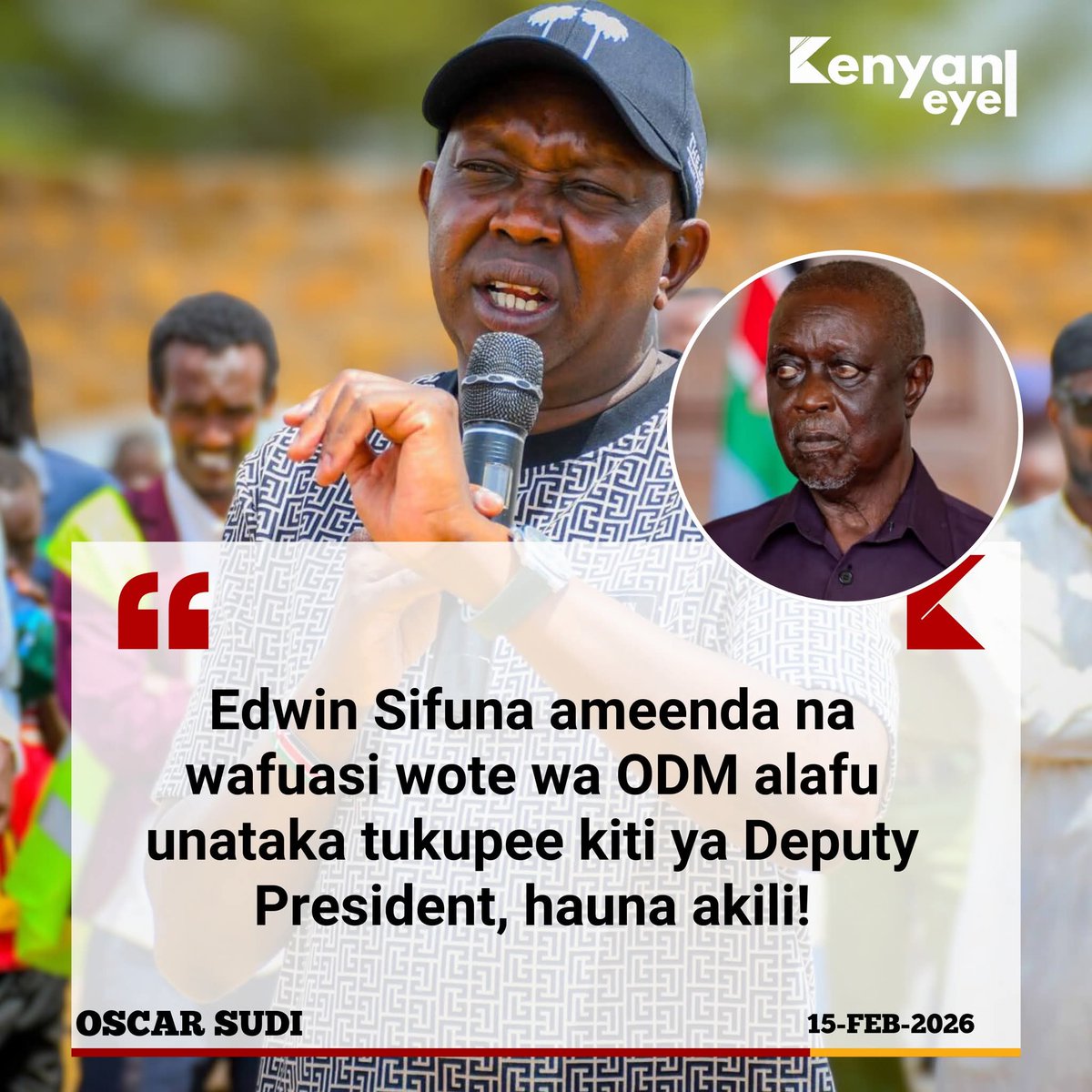 Huyu ni Oburu ametusiwa hivi na Sudi? 🤣🤣🤣